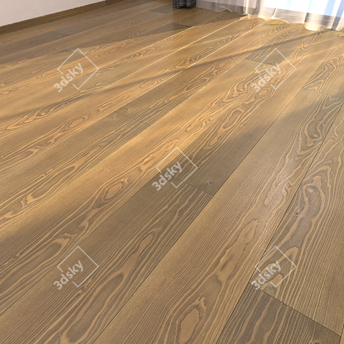 HD Textured Parquet Floor - Levico Collection 3D model image 1