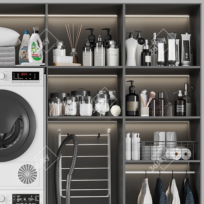 Sleek Laundry Room Vol. 03 3D model image 4