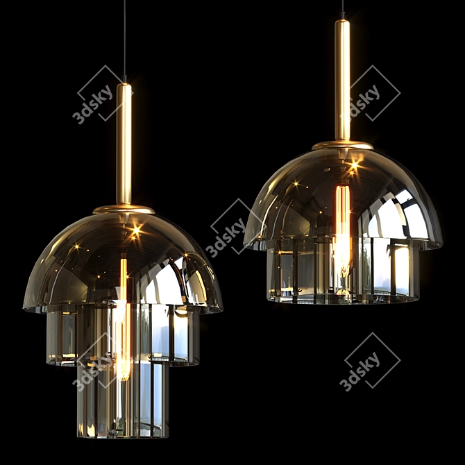 Playful Pendant Lamps 3D model image 1