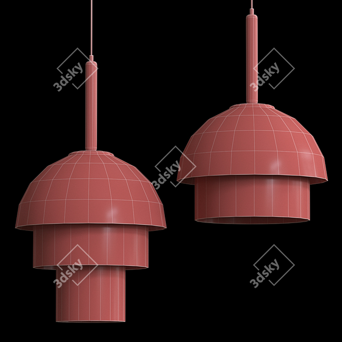 Playful Pendant Lamps 3D model image 4