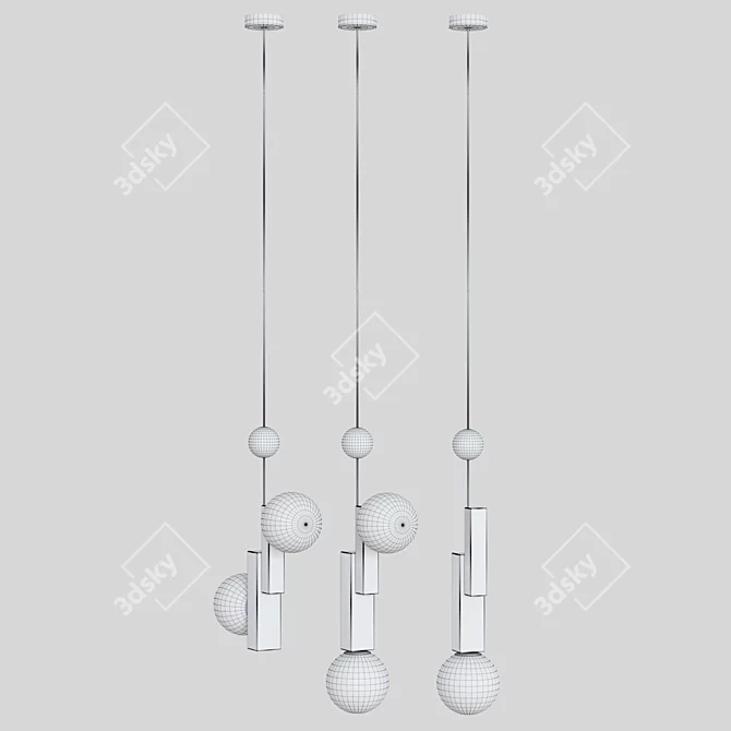 Elegant PANSY Design Lamp 3D model image 3