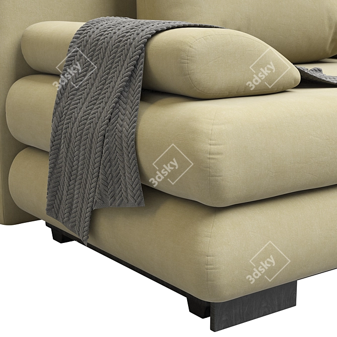Velvet Leni Leny Sofa: Luxurious Comfort for Your Living Space 3D model image 4