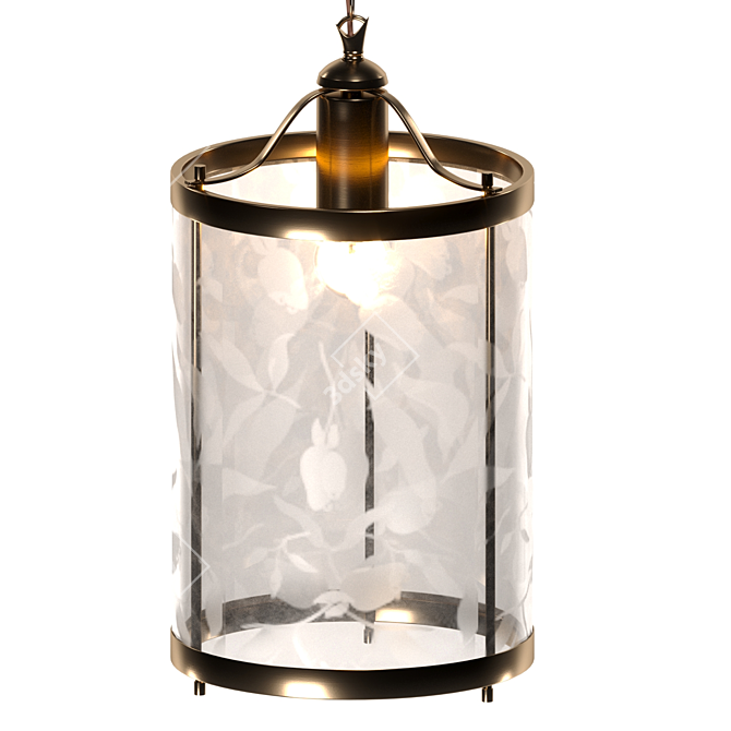 Italian Made Arte Lamp Bruno Pendant Light - Stylish and Modern 3D model image 2