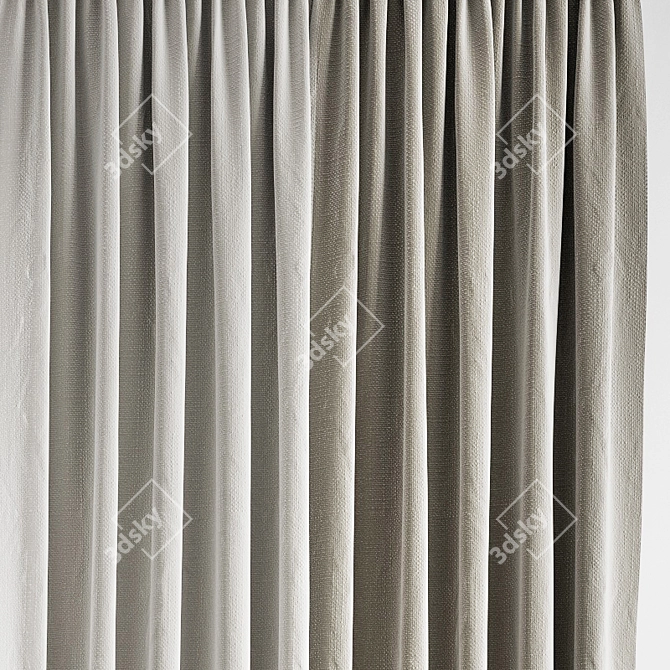 Polygonal Curtain Model 3D model image 4