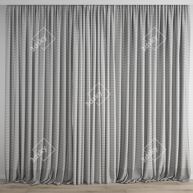 Polygonal Curtain Model 3D model image 5