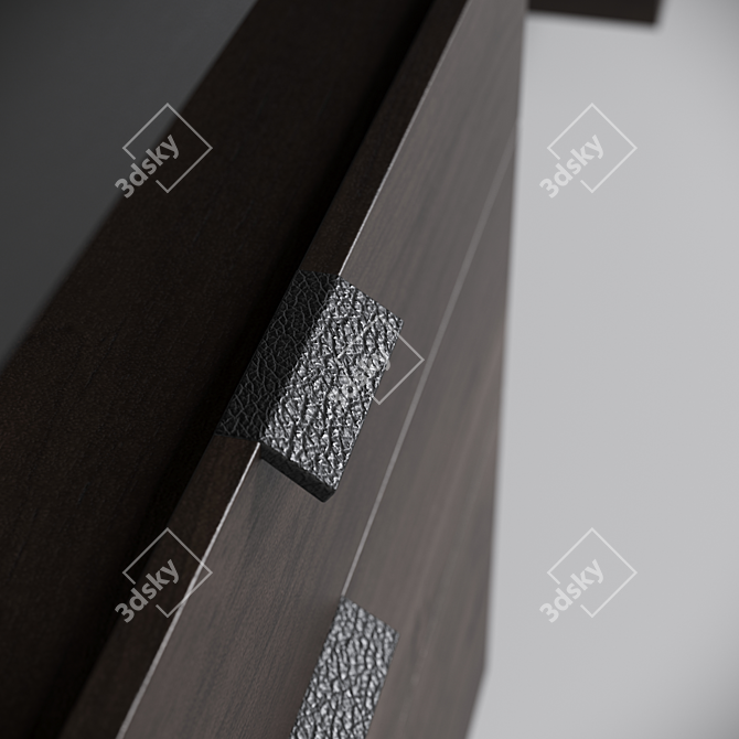 Bourgeois Executive Walnut Desk 3D model image 4