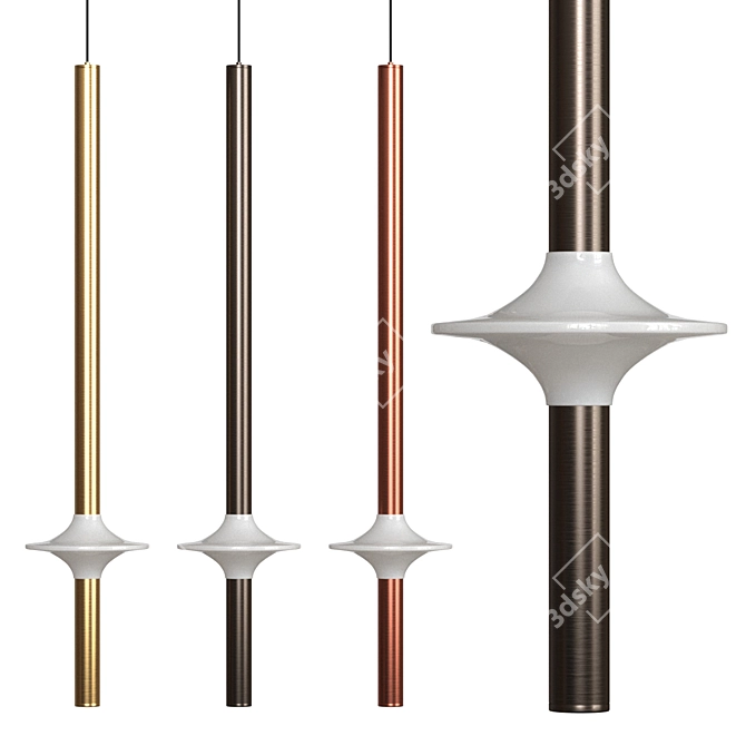 Stylish Cursa Design Lamp 3D model image 1