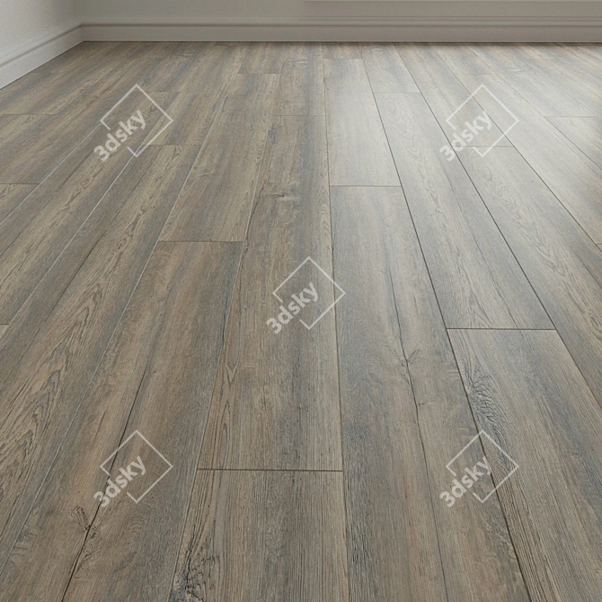 Laminate Floor Boards 3D model image 1