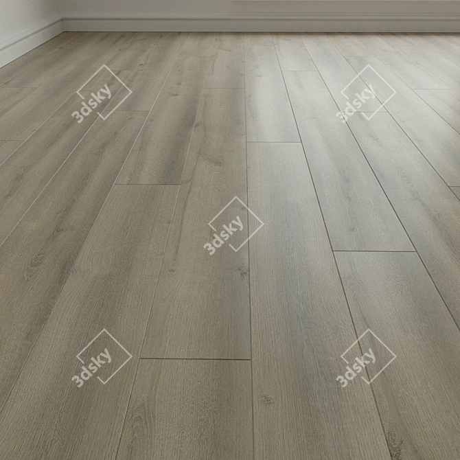 VersaBoard Laminate: High-Resolution Floor Planks 3D model image 1