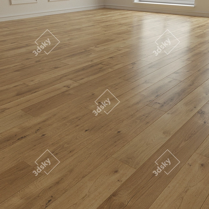 Versatile Laminate Flooring 3D model image 2