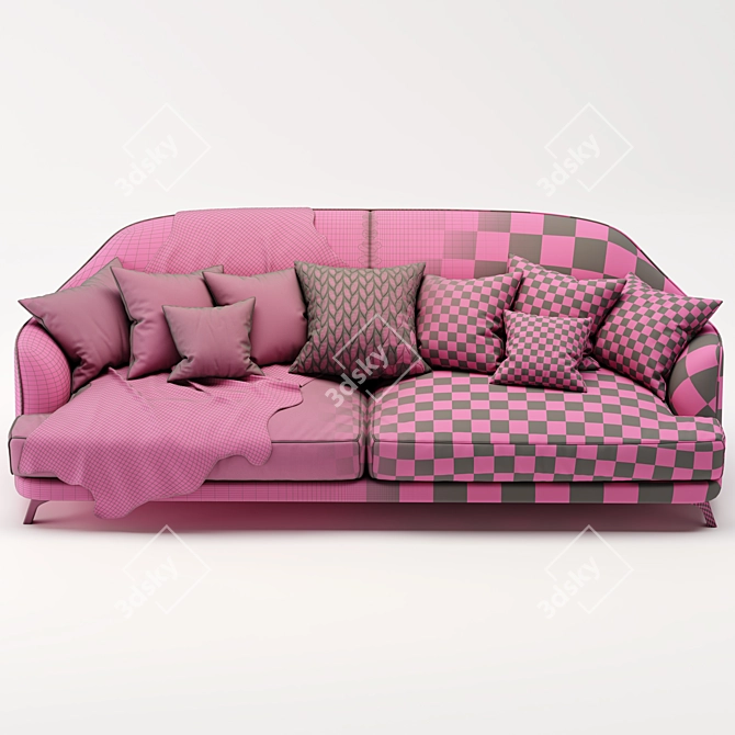 Natuzzi DON GIOVANNI Fabric Sofa 3D model image 5