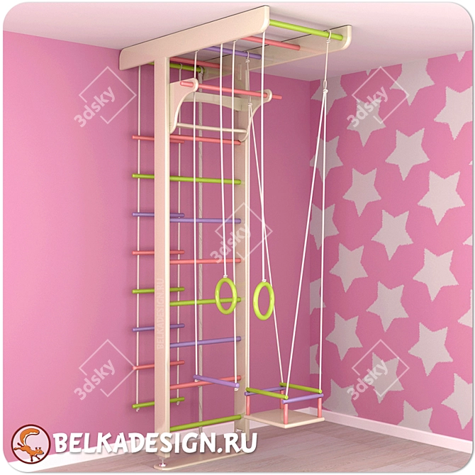 "Belchonok" Enamel: High-quality Kids' Furniture by Belkadesign 3D model image 4