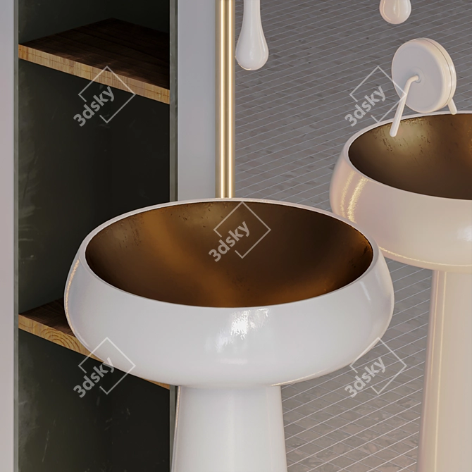 Gessi Faucet: Stylish Bathroom Essential 3D model image 2