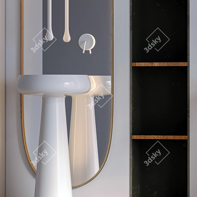 Gessi Faucet: Stylish Bathroom Essential 3D model image 3