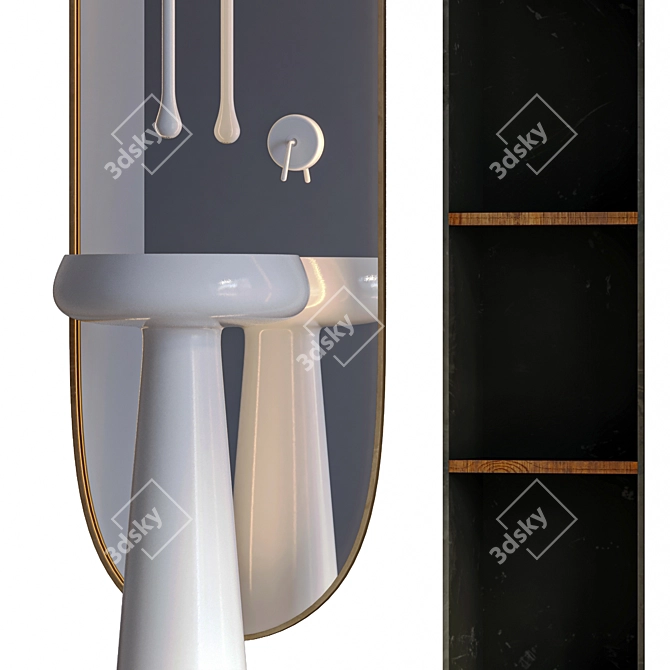 Gessi Faucet: Stylish Bathroom Essential 3D model image 8