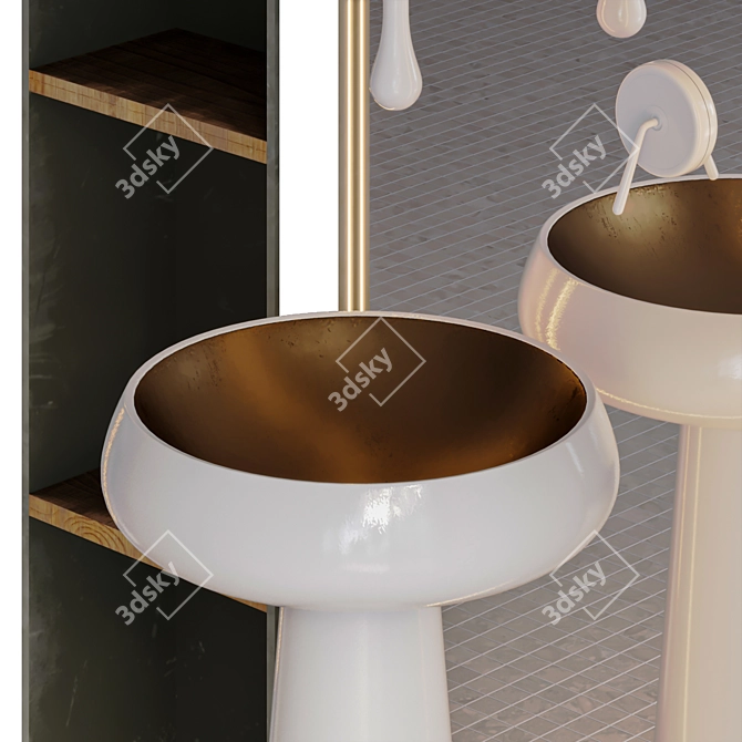 Gessi Faucet: Stylish Bathroom Essential 3D model image 11