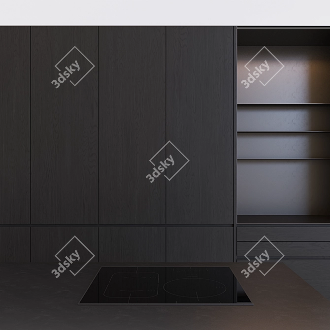 Modern Kitchen: Customizable Design with High-Quality Appliances 3D model image 4