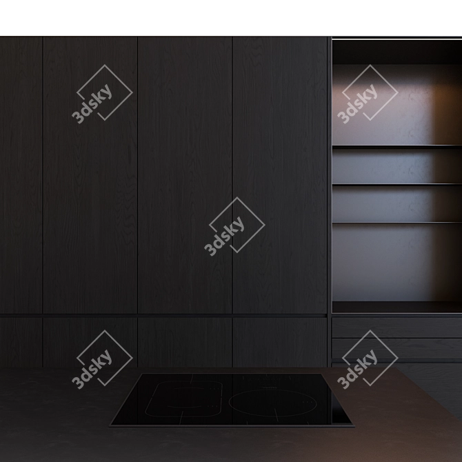 Modern Kitchen: Customizable Design with High-Quality Appliances 3D model image 10