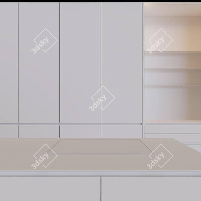 Modern Kitchen: Customizable Design with High-Quality Appliances 3D model image 13