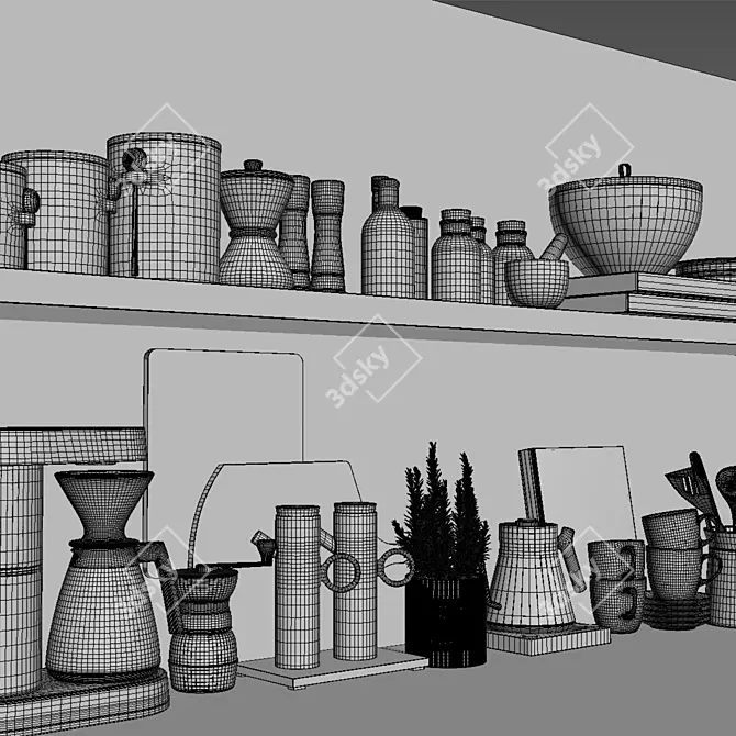 Complete Kitchen Set 3D model image 5