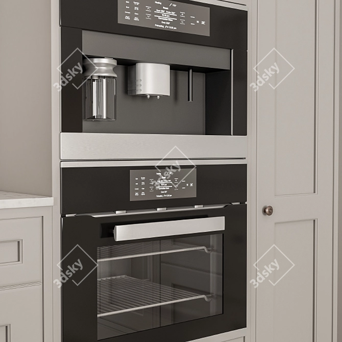 Stylish Kitchen NeoClassic Set 3D model image 4