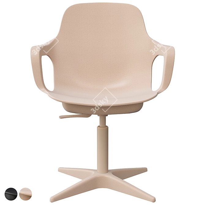 Modern Swivel Chair: Odger 3D model image 3