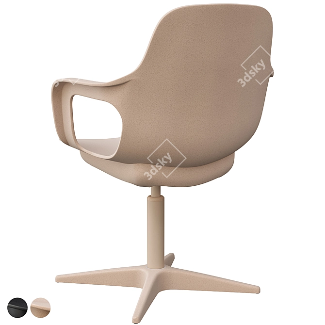 Modern Swivel Chair: Odger 3D model image 4