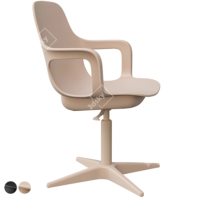 Modern Swivel Chair: Odger 3D model image 5
