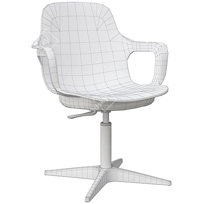 Modern Swivel Chair: Odger 3D model image 6