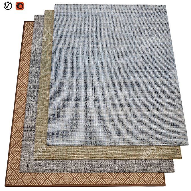 Luxury Texture Carpets | 200x300cm 3D model image 1