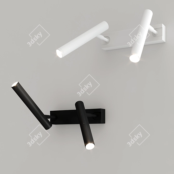 Sleek Newton LED Spotlight 3D model image 3