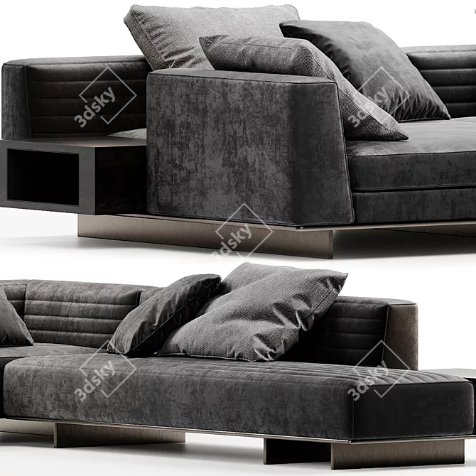 Modern Italian Design: Minotti Roger Sofa 3D model image 2