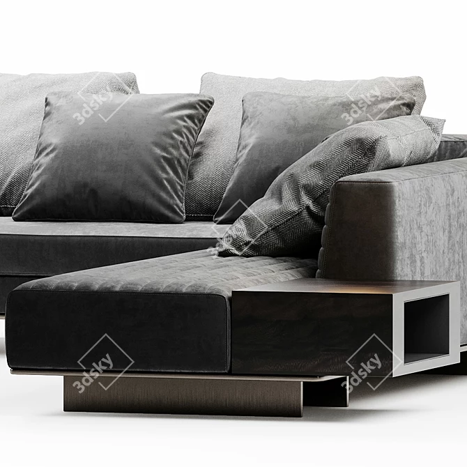 Modern Italian Design: Minotti Roger Sofa 3D model image 3