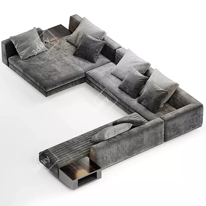 Modern Italian Design: Minotti Roger Sofa 3D model image 4