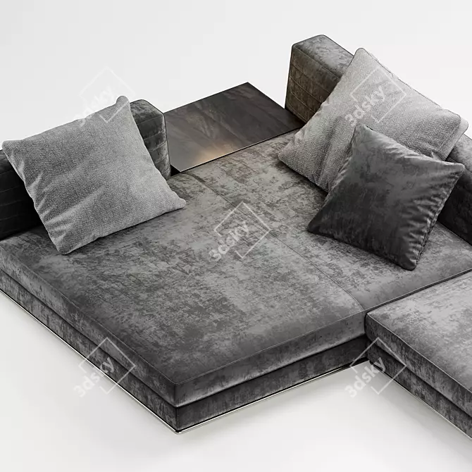 Modern Italian Design: Minotti Roger Sofa 3D model image 5