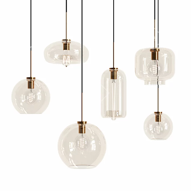 VILMO Modern Design Pendant Light 3D model image 1