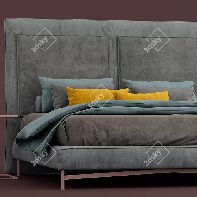 Luxurious Contemporary Bed: twils SP2802 3D model image 2