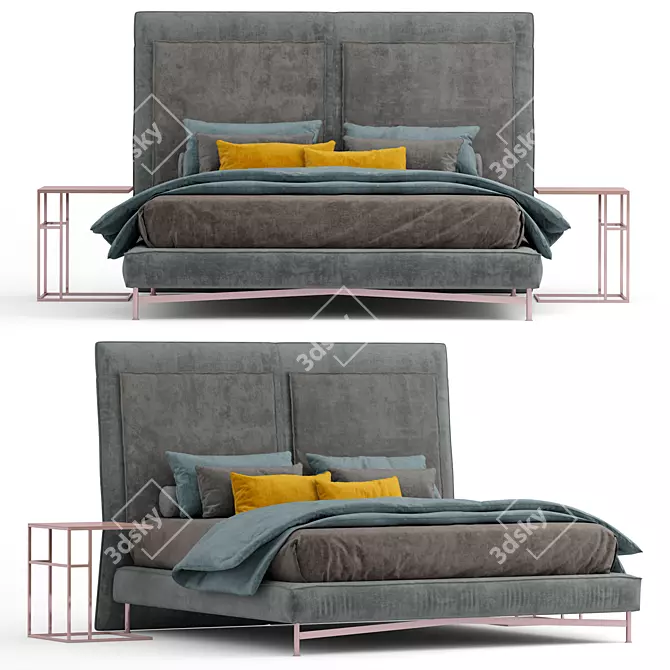 Luxurious Contemporary Bed: twils SP2802 3D model image 4