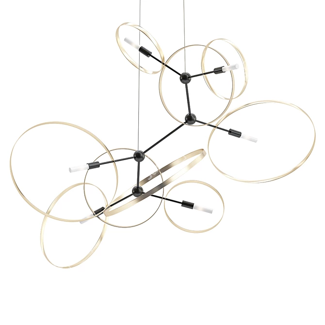 Elegant Celesse Pendant: Hubbardton Forge 3D model image 1