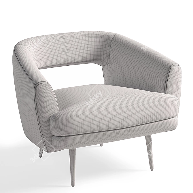 Elegant Millie Chair: Modern 2015 Design 3D model image 4