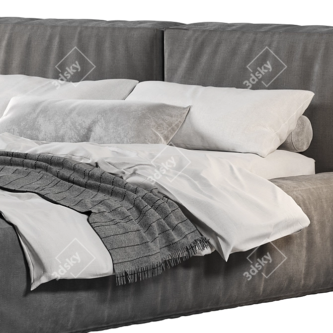 Marlow Bed: Sleek Style & Superb Comfort 3D model image 2