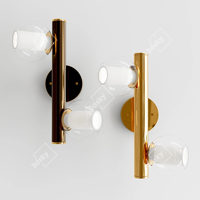 ILIANA WALL - Elegant Brass Design Lamps 3D model image 3