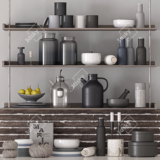 2015 Kitchen Accessories Set 3D model image 1