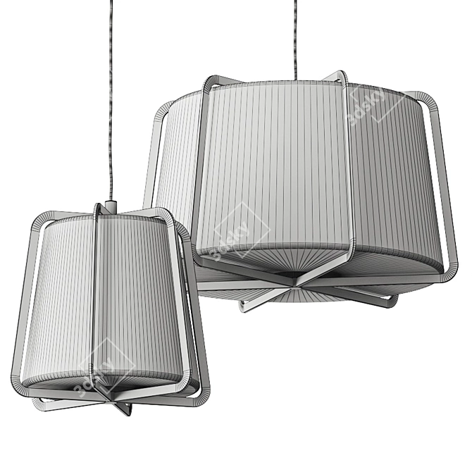 Elegant Fairbanks Pendant Lamp 3D model image 2