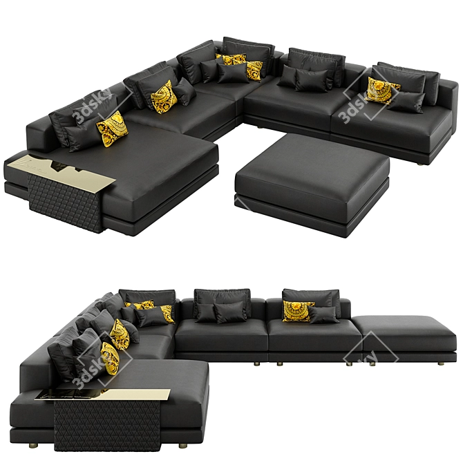 Versace V21 Signature Sectional Sofa 3D model image 2