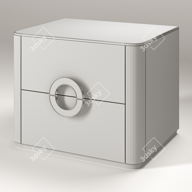 Elegant Elizabeth Bedside Table | DECOTEKA 3D model image 3