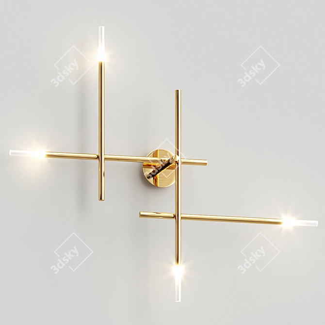 Modern Traverse Wall Lamp 3D model image 1