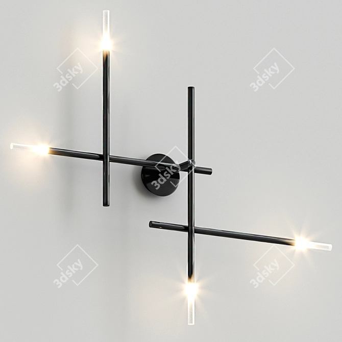 Modern Traverse Wall Lamp 3D model image 2