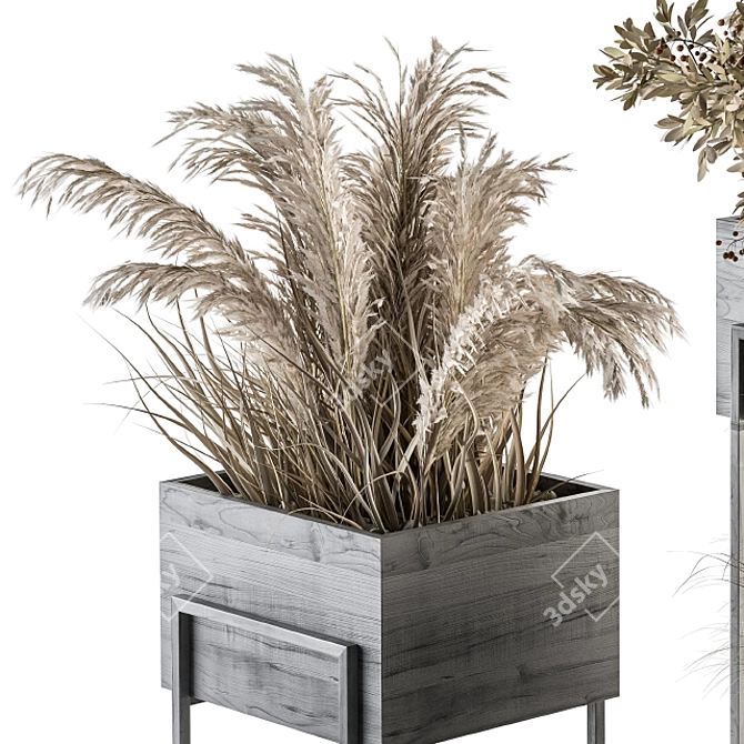 Rustic Dried Plant Set 3D model image 3