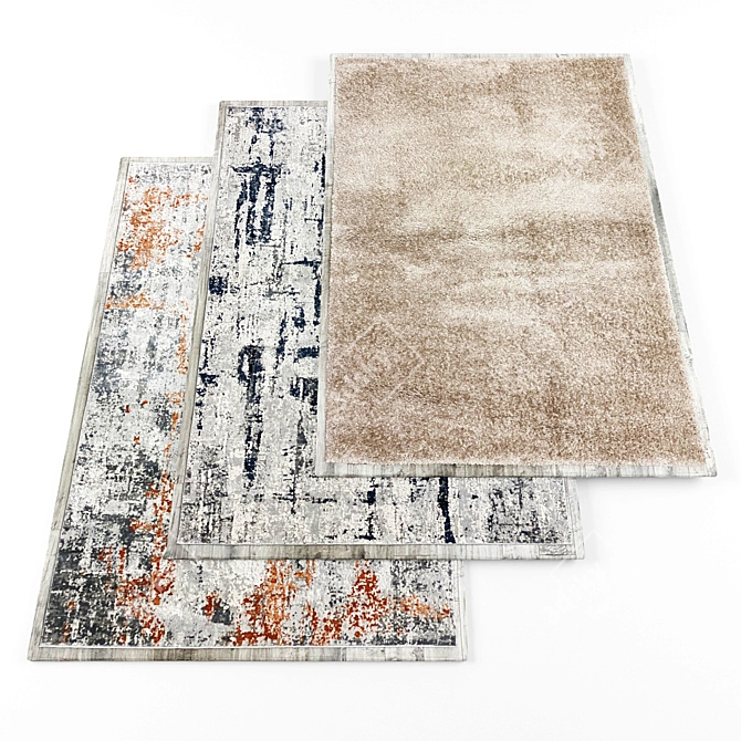 5 Random Rugs: Texture Link Included 3D model image 1